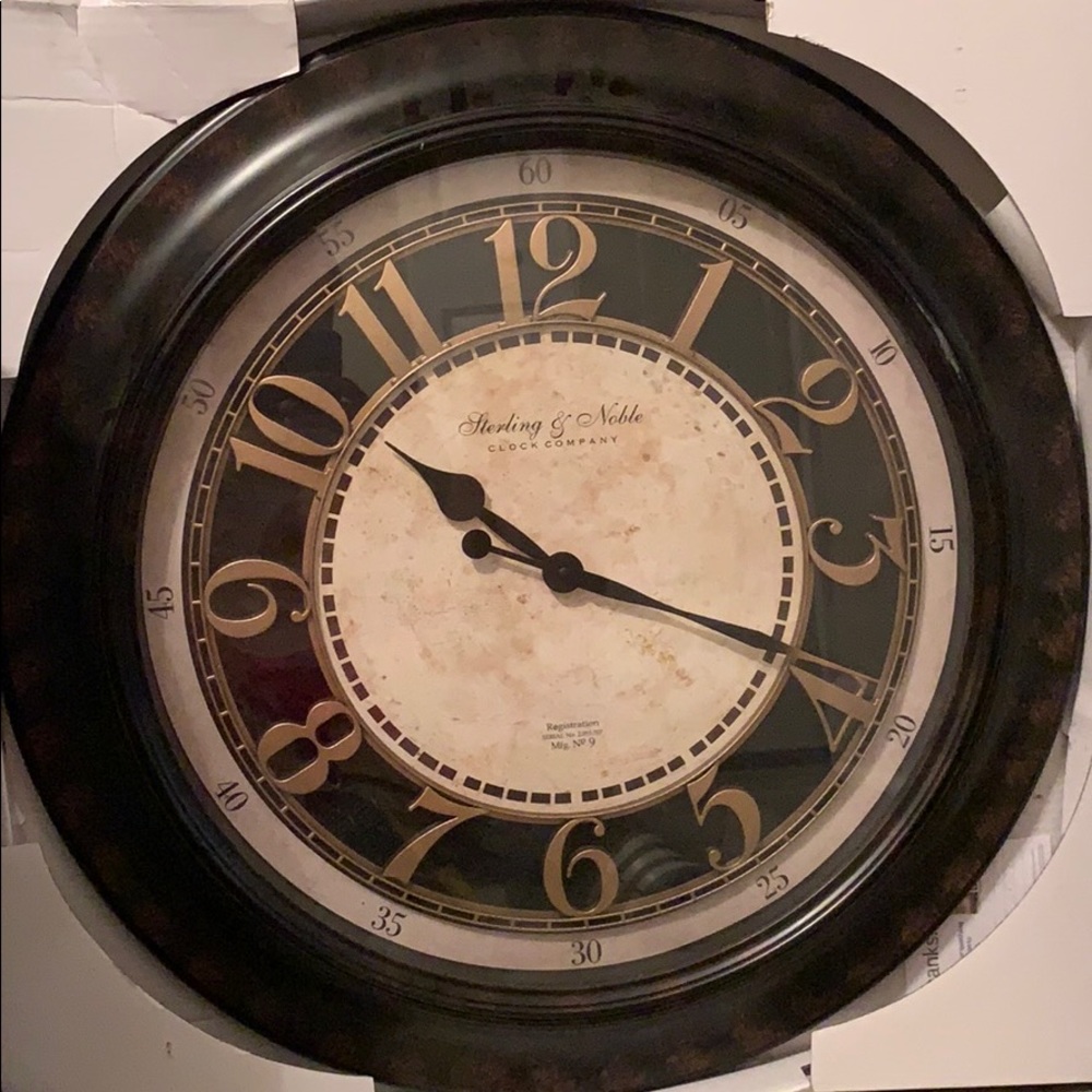Bronze clock.
